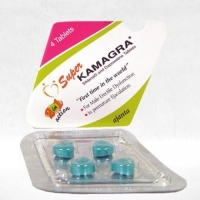 A box and a blister of generic Super Kamagra 100mg / 60mg Tablets - Sildenafil / Dapoxetine